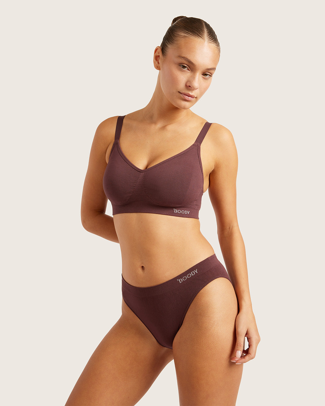 Wireless Full Bust T-Shirt Bra - Mulberry