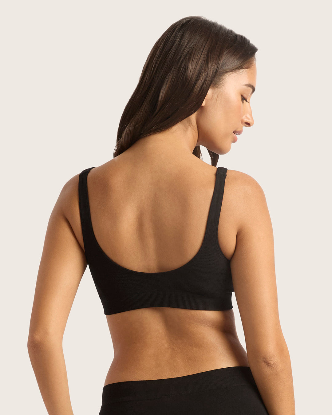 Seamfree Crop Bra - Black