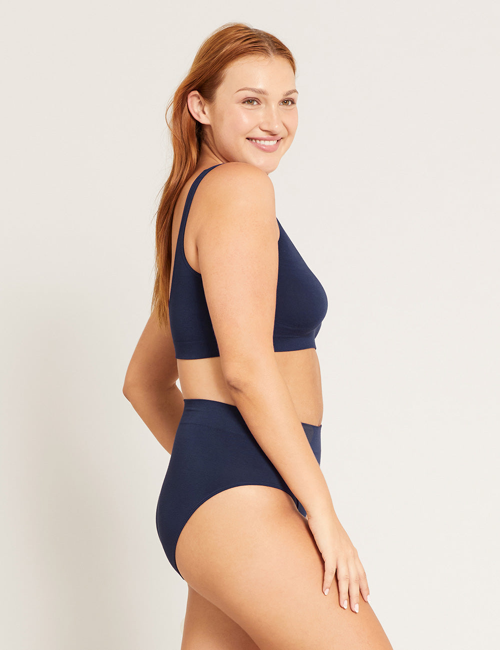 Seamfree Crop Bra - Navy