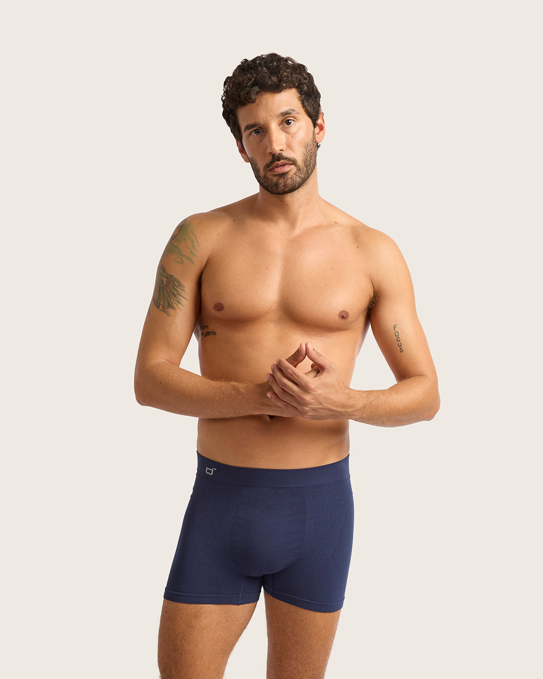 Men's Seamfree Boxer Briefs - Navy