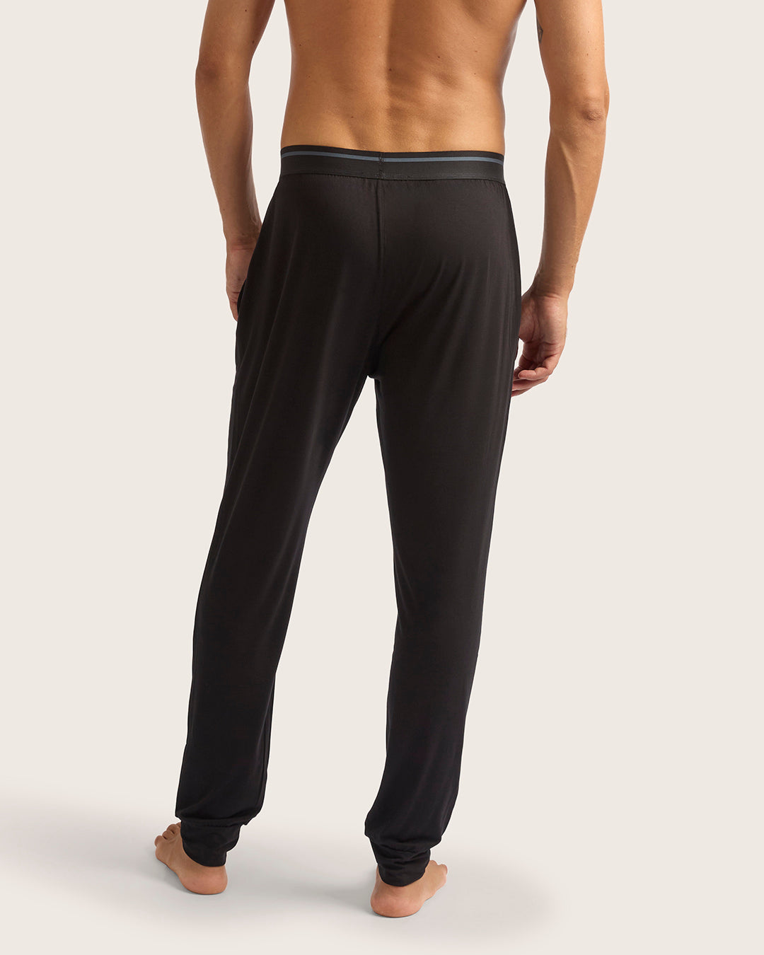 Men's Cuffed Sleep Pants - Black