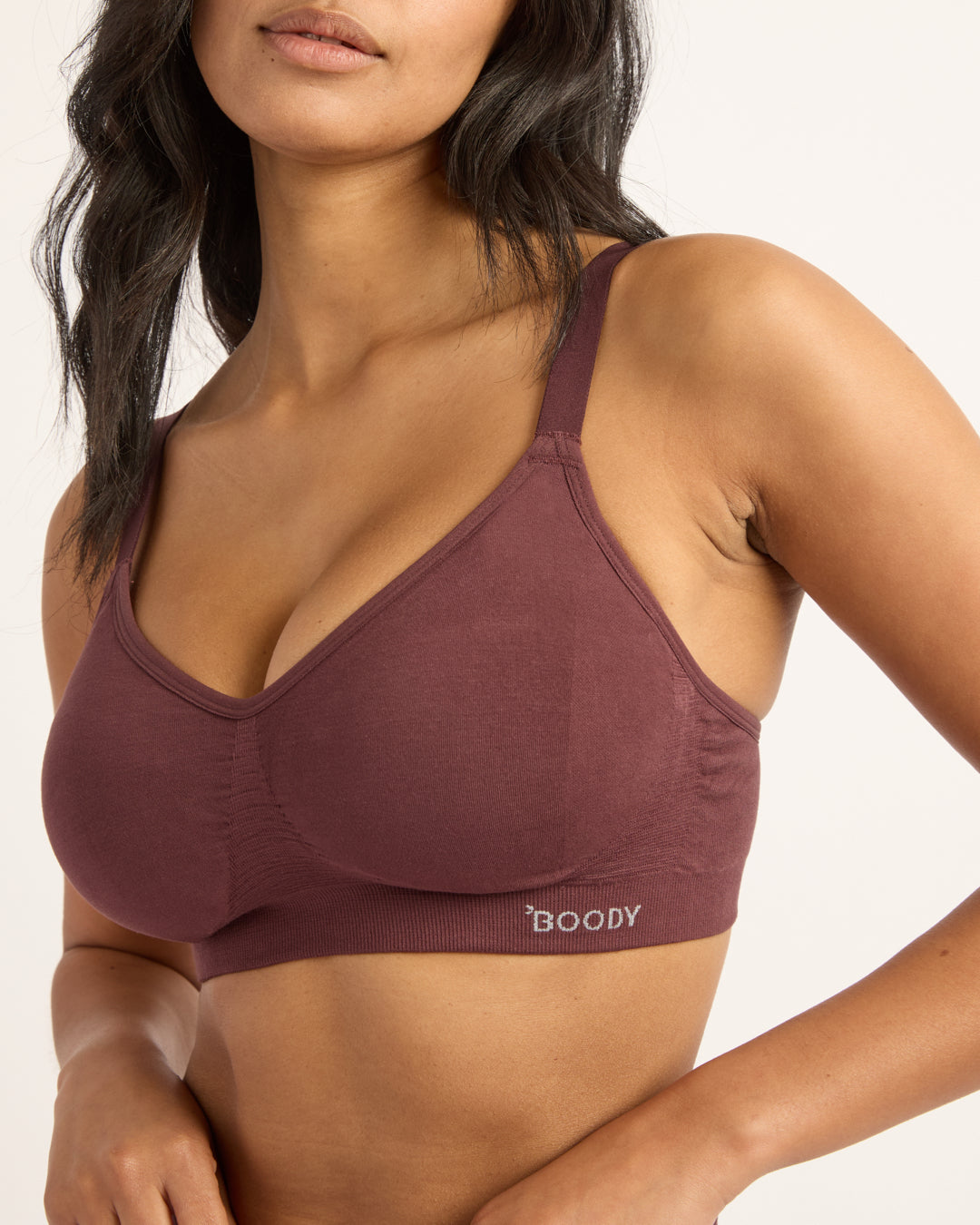 Wireless Full Bust T-Shirt Bra - Mulberry
