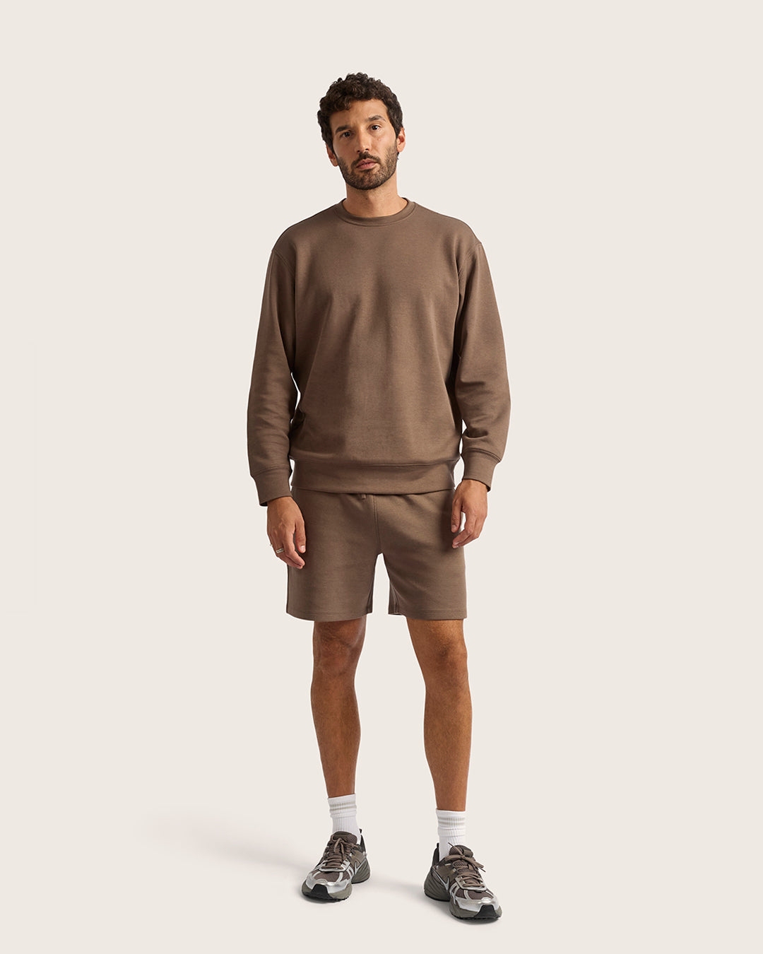 Men's Crew Neck Sweater - Oyster