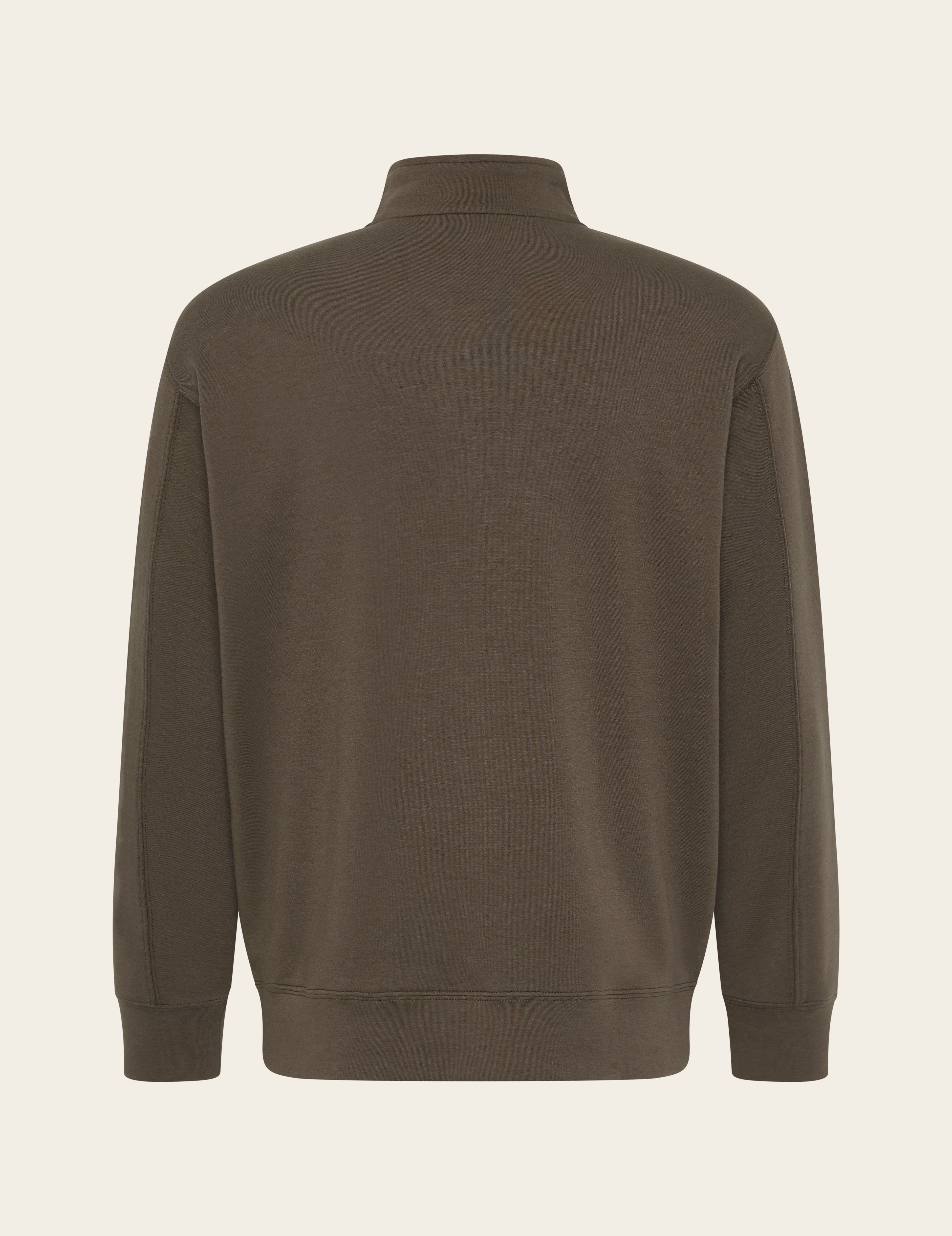 Men's Quarter Zip Sweater - Oyster