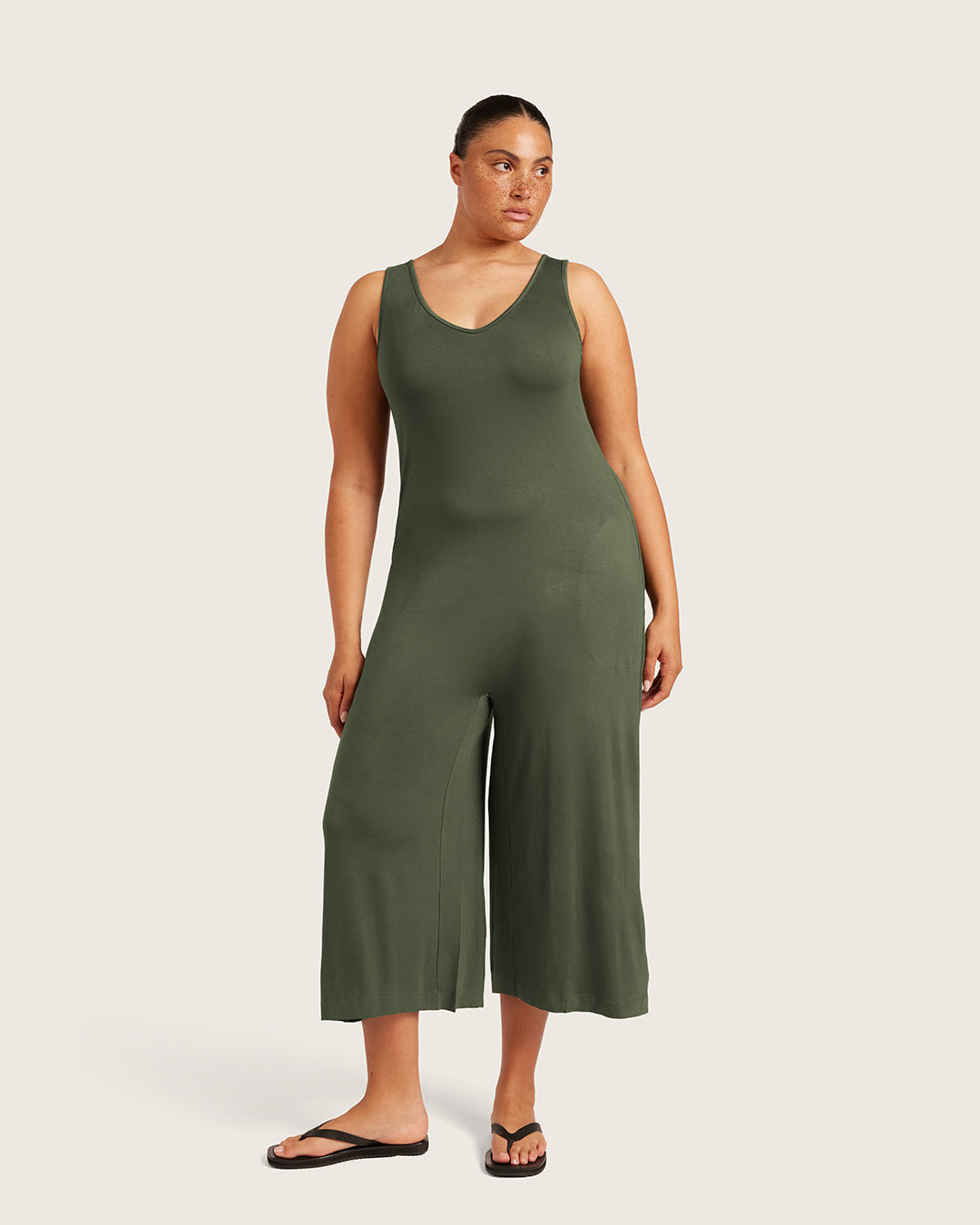 Long Jumpsuit - Moss