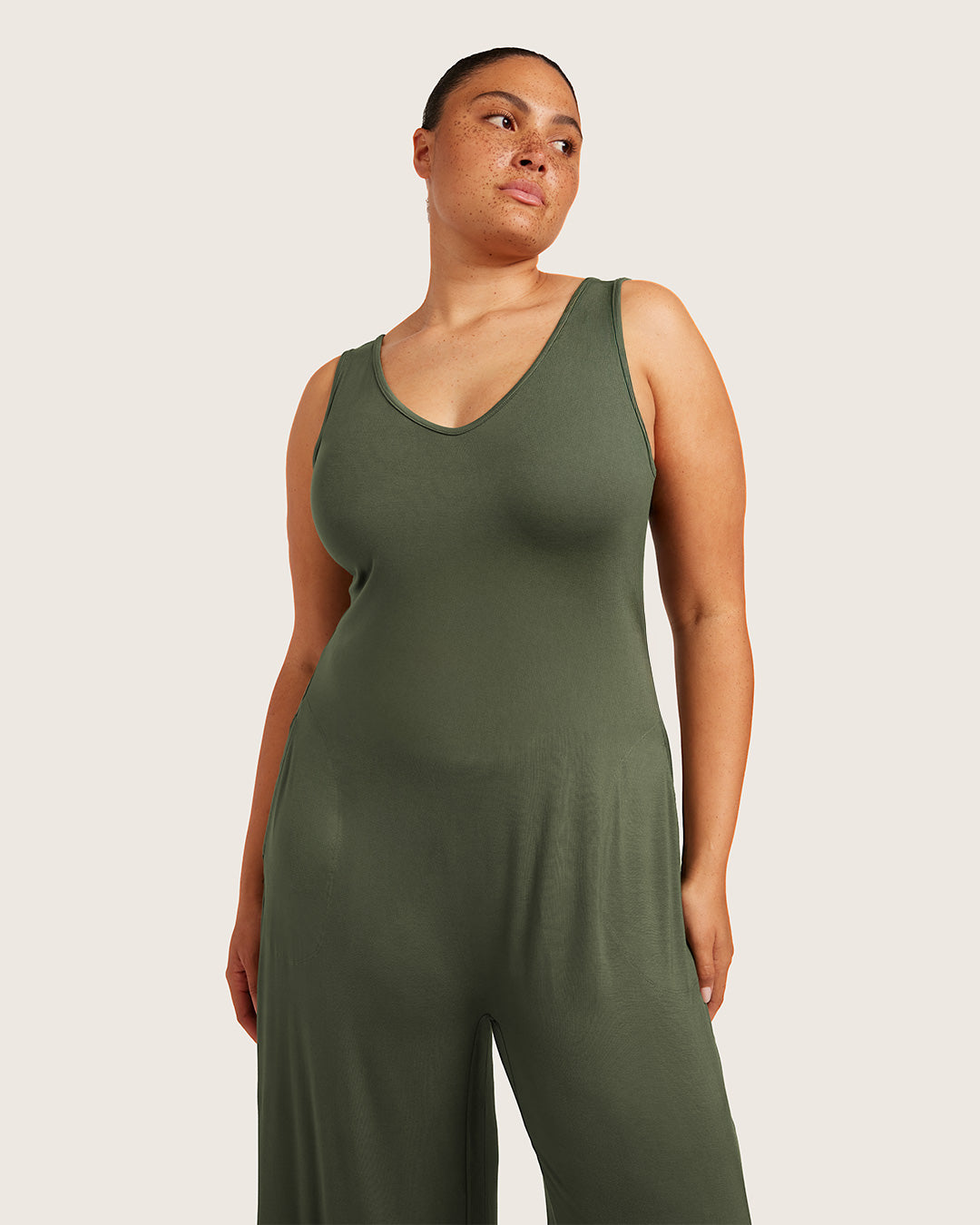 Long Jumpsuit - Moss