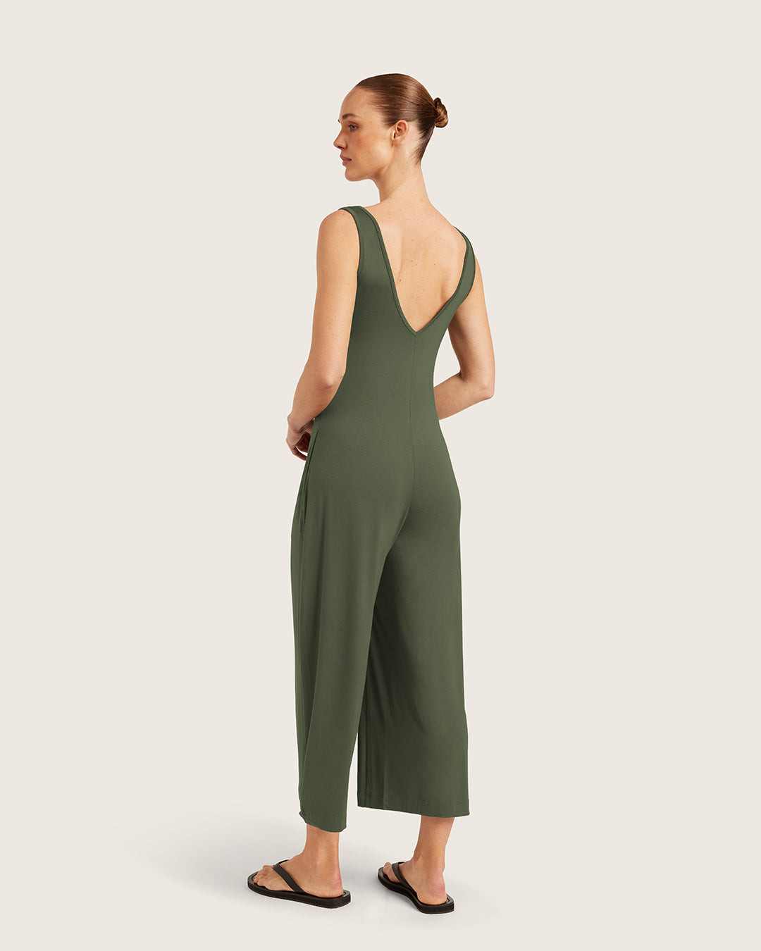 Long Jumpsuit - Moss