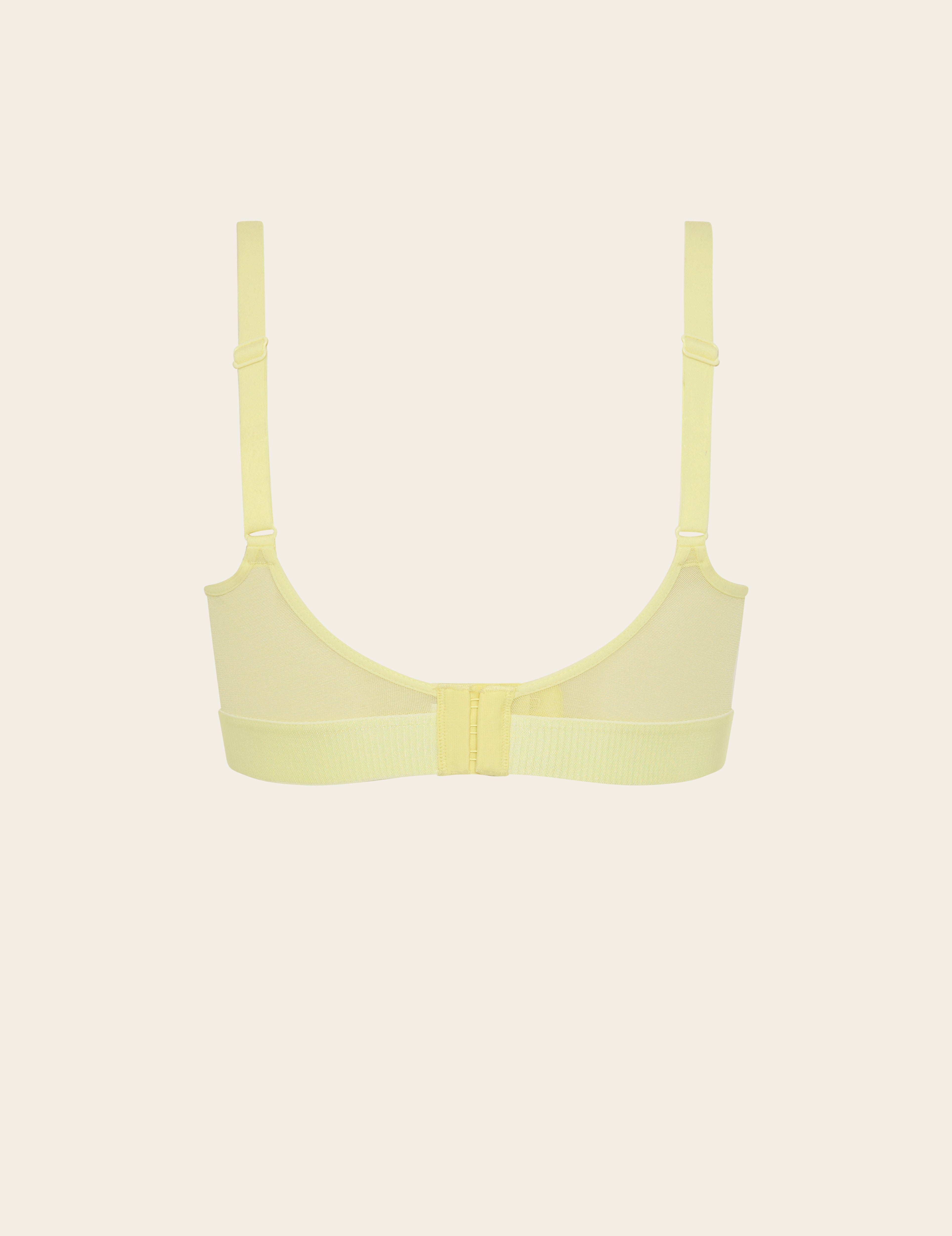 FreeMesh Full Bust Wireless Bra - Lemon