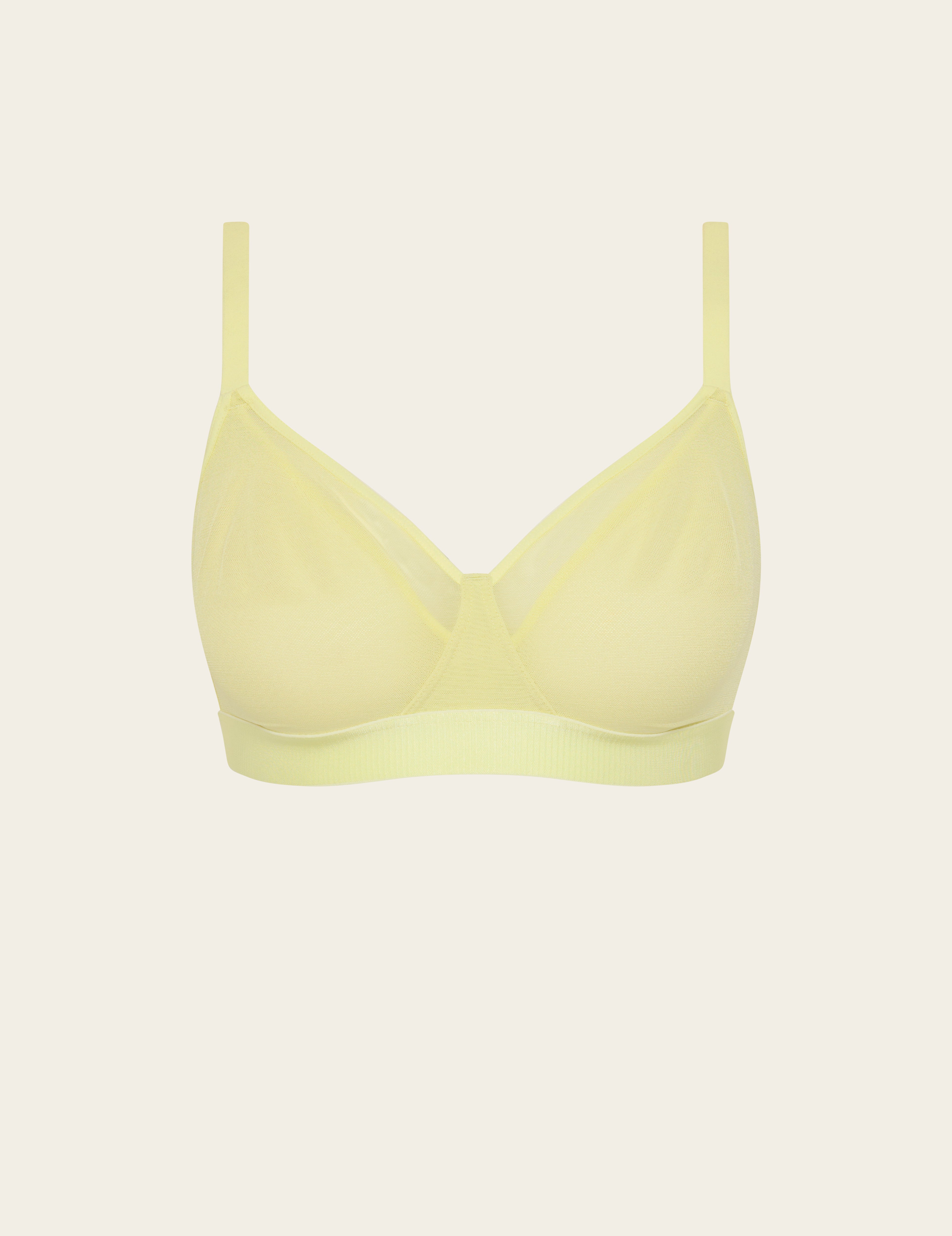 FreeMesh Full Bust Wireless Bra - Lemon