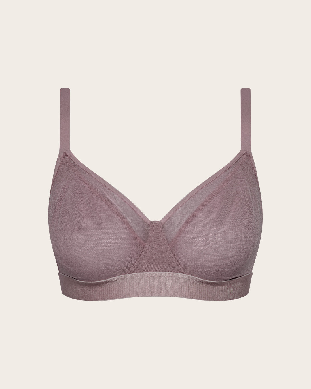 FreeMesh Full Bust Wireless Bra - Mauve