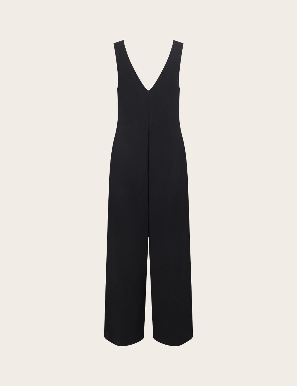 Boat Neck Jumpsuit - Black