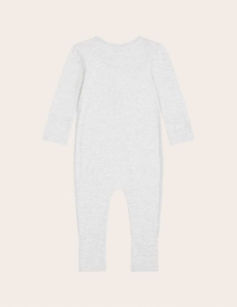 Baby Long Sleeve Romper - Heather Grey
