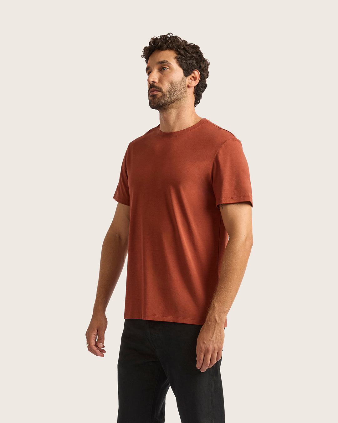 Men's Classic Crew Neck T-Shirt - Rust