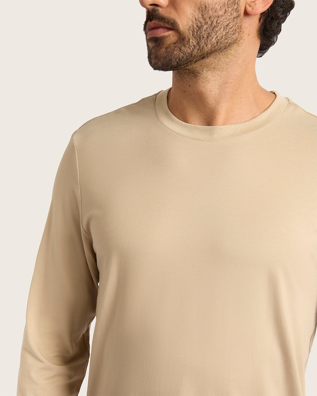 Men's Classic Long Sleeve T-Shirt - Stone