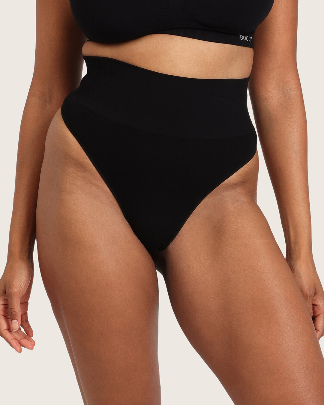 Shaper High Waist G-String - Black