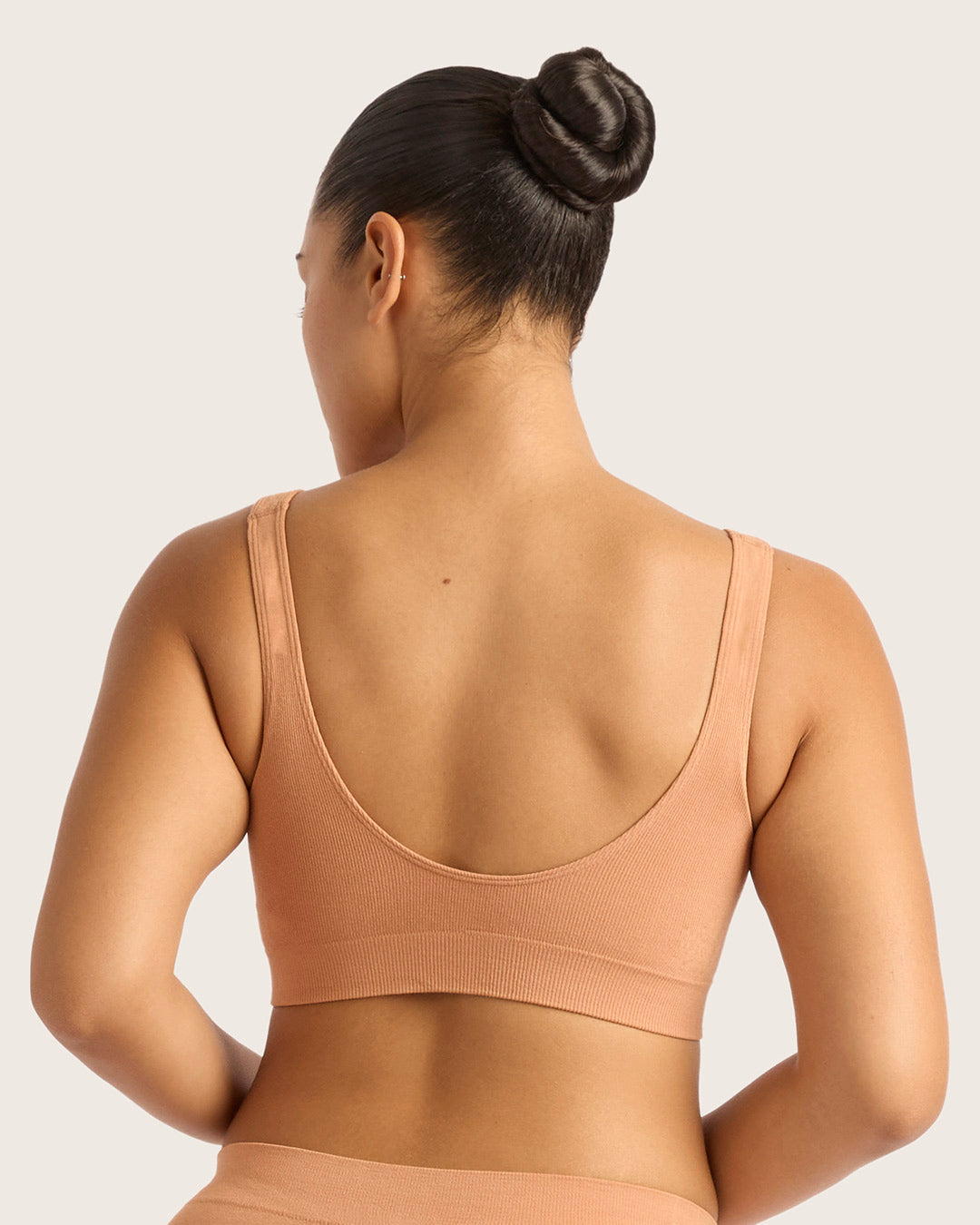 Seamfree Padded Crop Bra - Dune