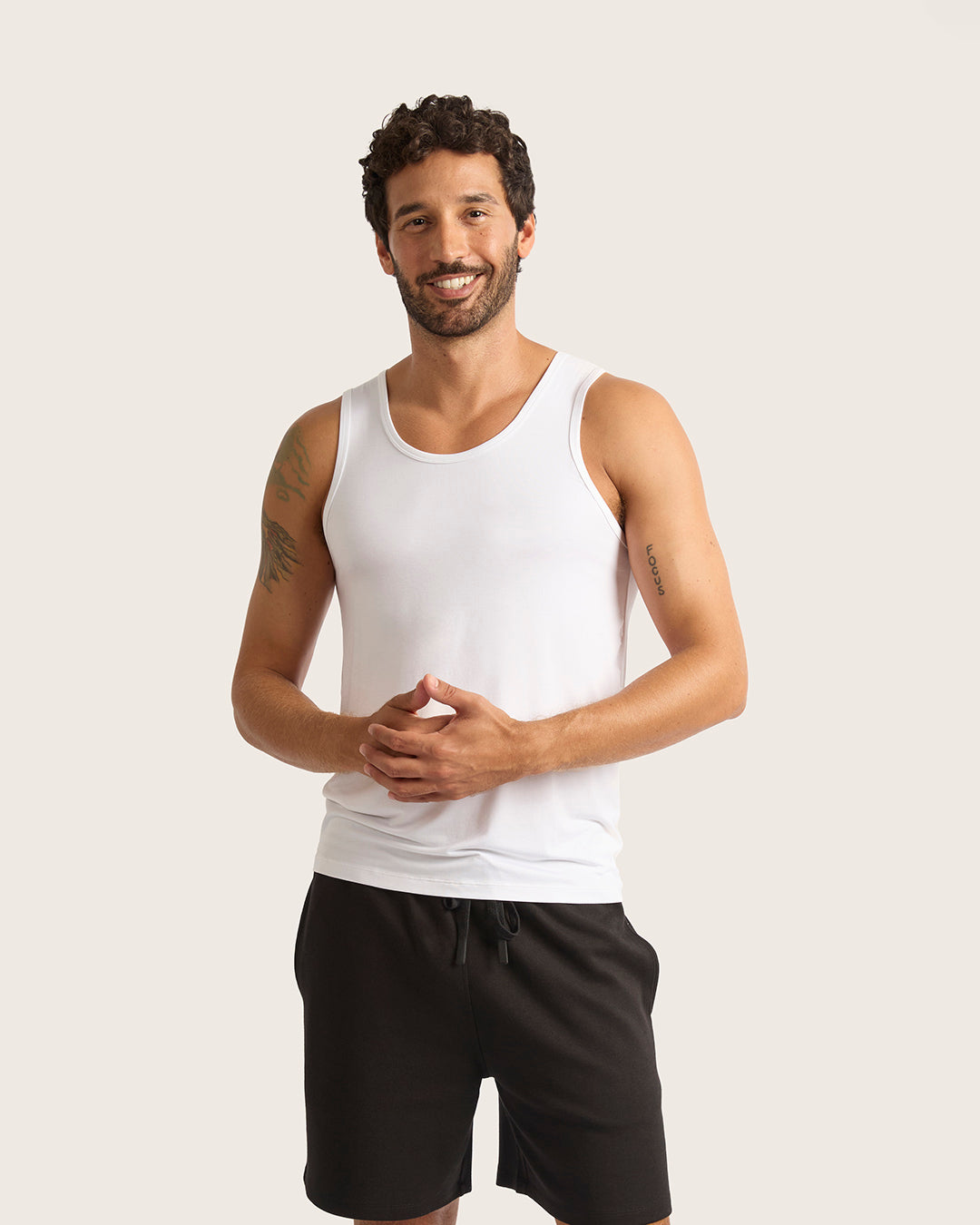 Men's Base Layer Tank Top - White