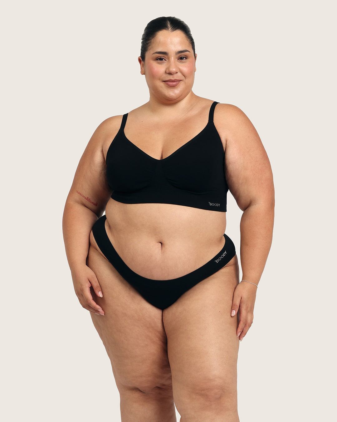 Period & Leak Proof - Hipster Bikini - Light - Black