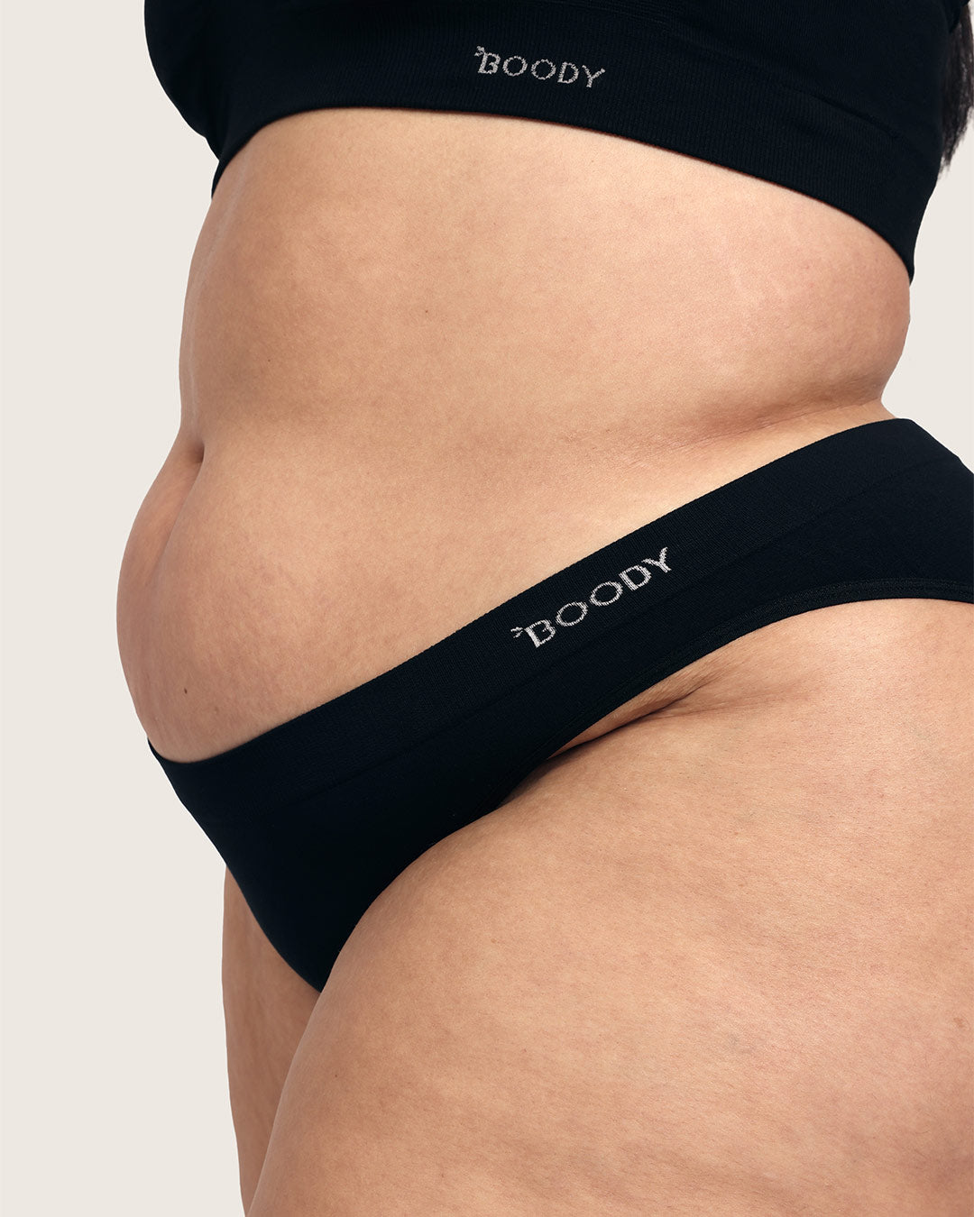 Period & Leak Proof - Hipster Bikini - Light - Black