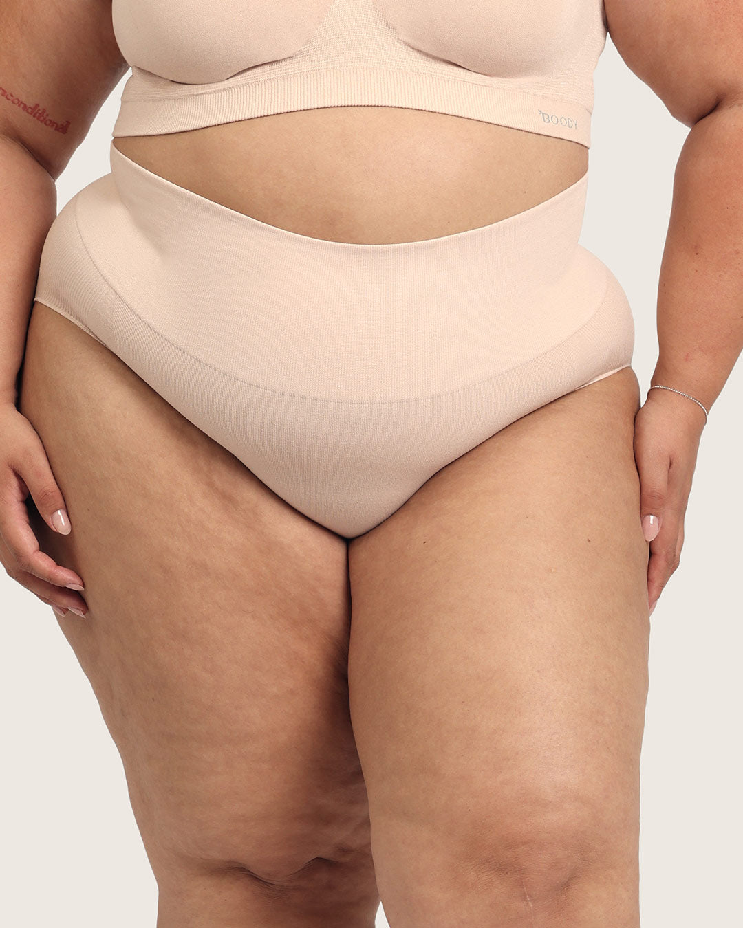 Shaper High Cut Full Briefs - Shell