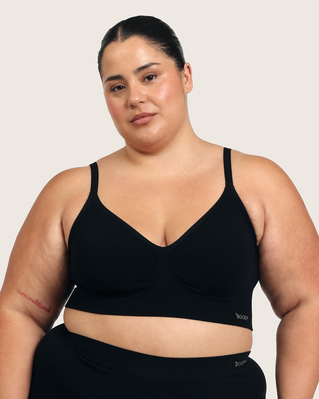 Wireless T-Shirt Bra - Black