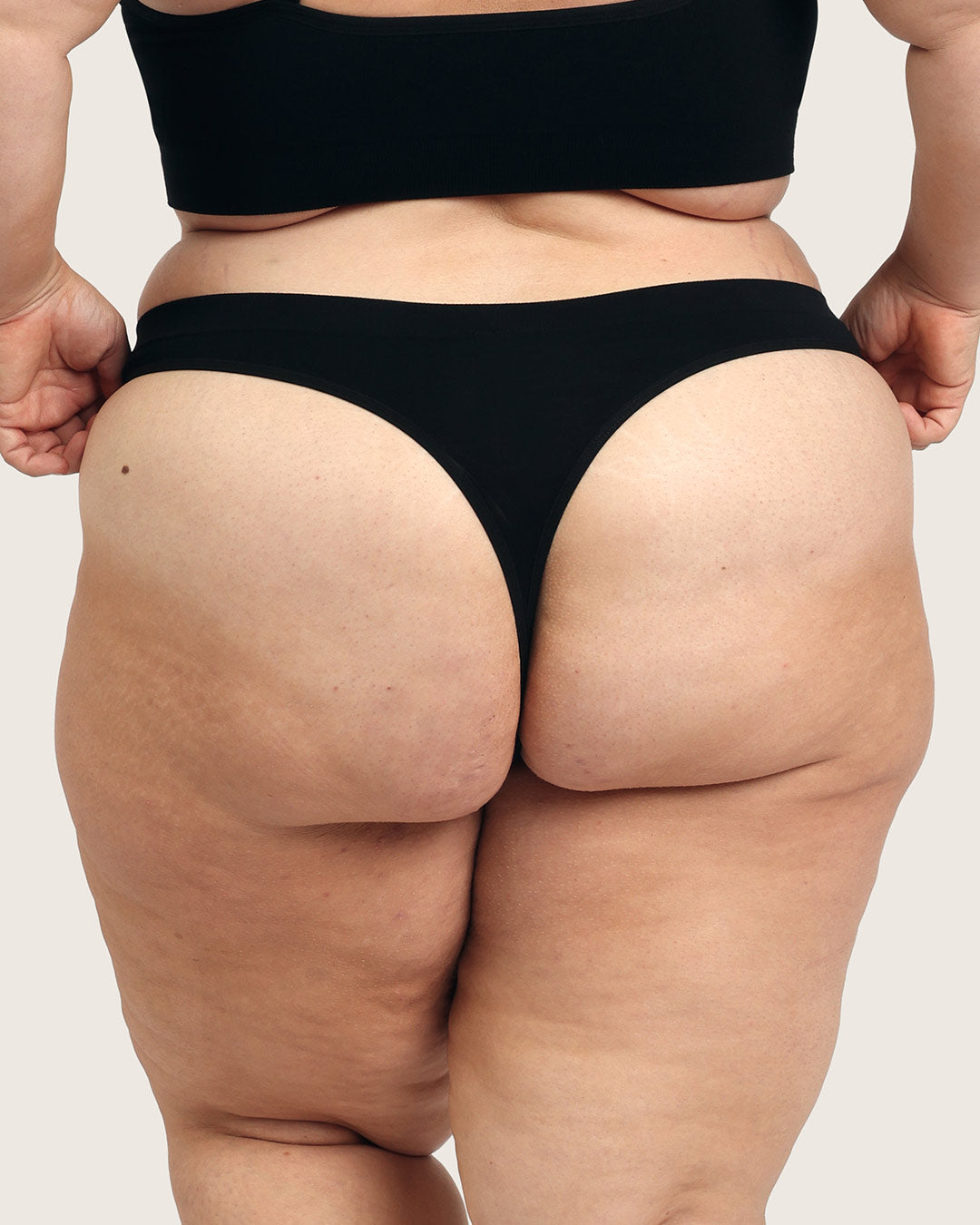 Period & Leak Proof - G-String - Light - Black