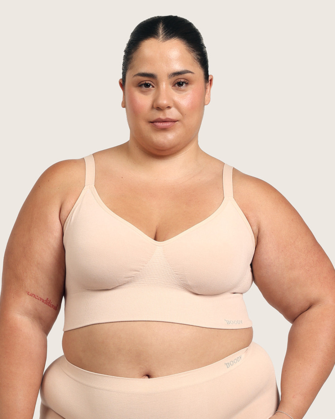 Wireless Low Back Bra - Shell