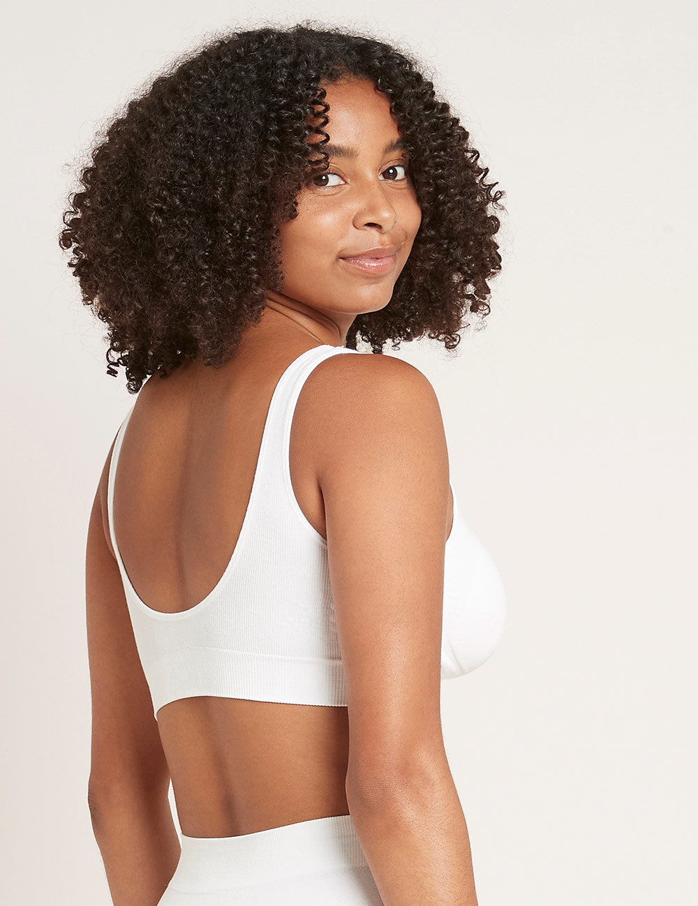 Seamfree Crop Bra - White