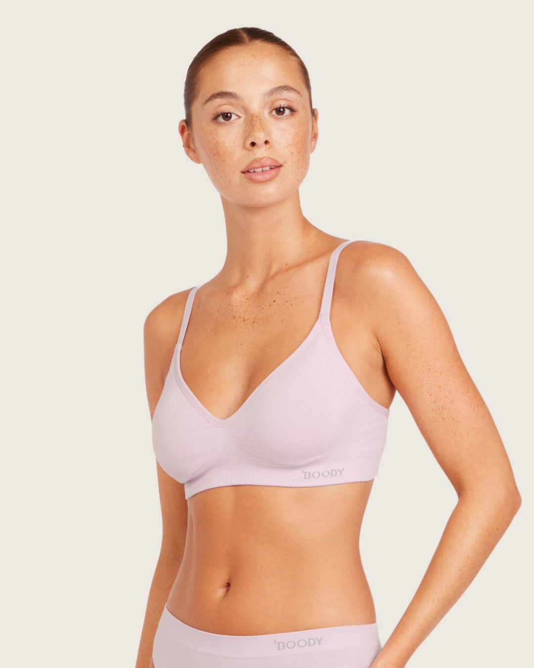 Wireless T-Shirt Bra - Orchid