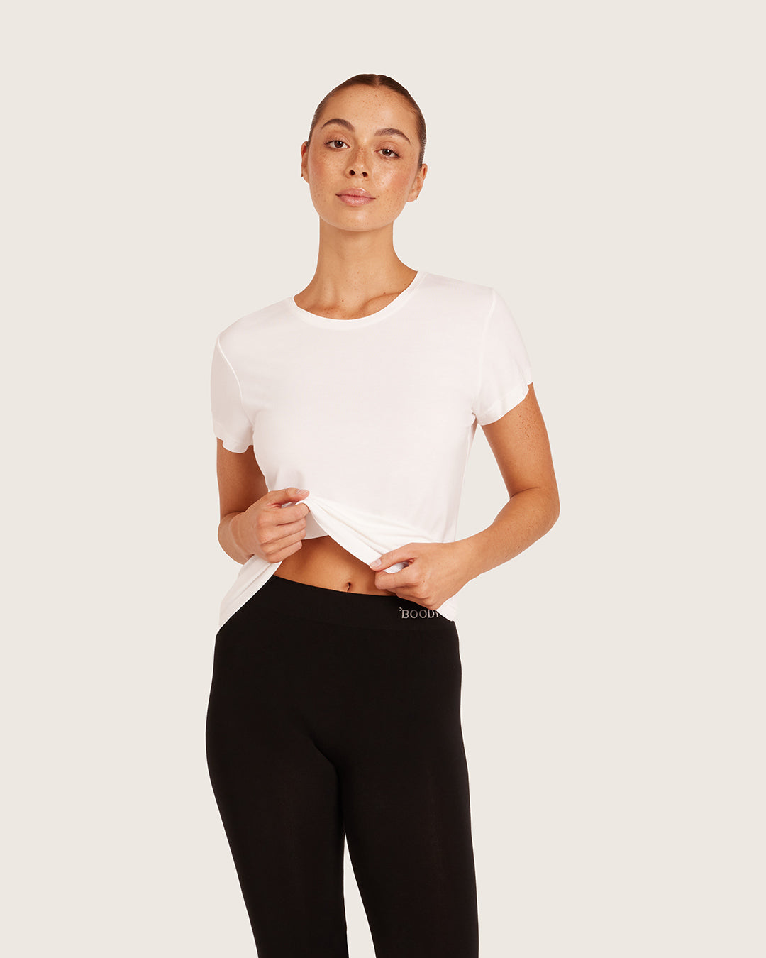 Women's Base Layer Crew Neck T-Shirt - White
