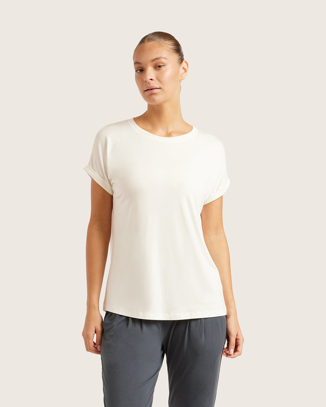 Downtime Lounge Top - Natural White
