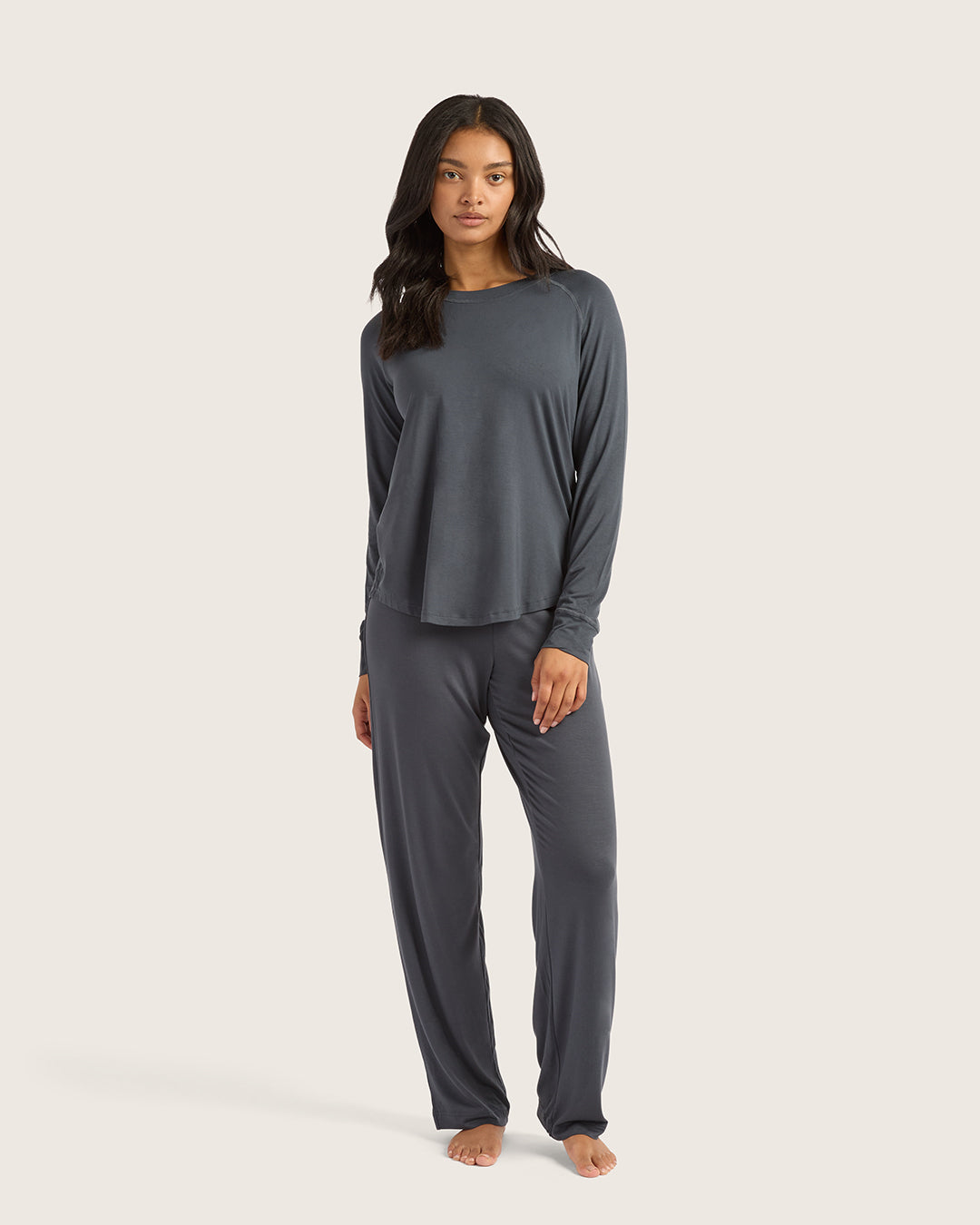 Goodnight Raglan Sleep Top - Storm