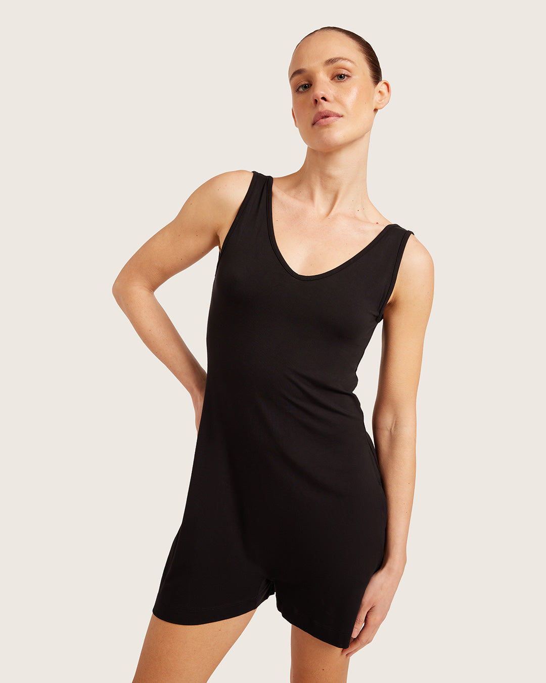 Short Romper - Black