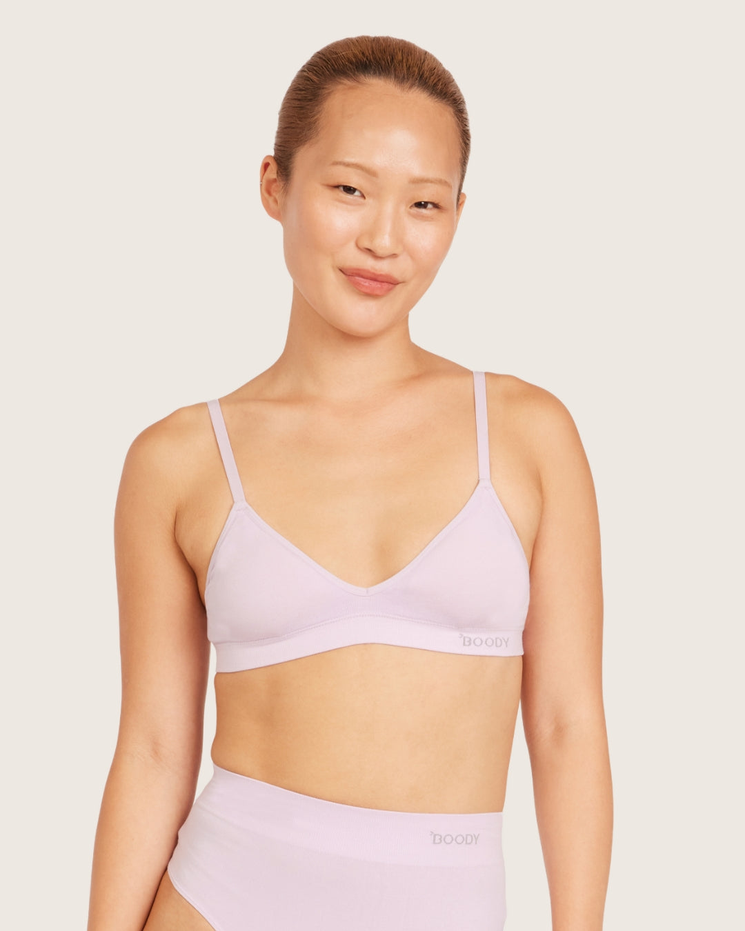 Wireless T-Shirt Bralette - Shell
