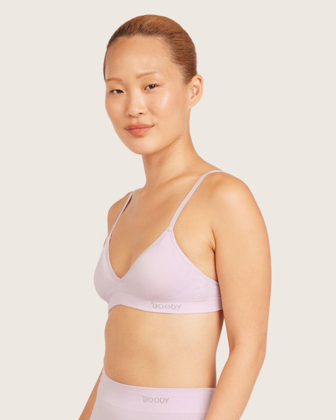 Wireless T-Shirt Bralette - Shell