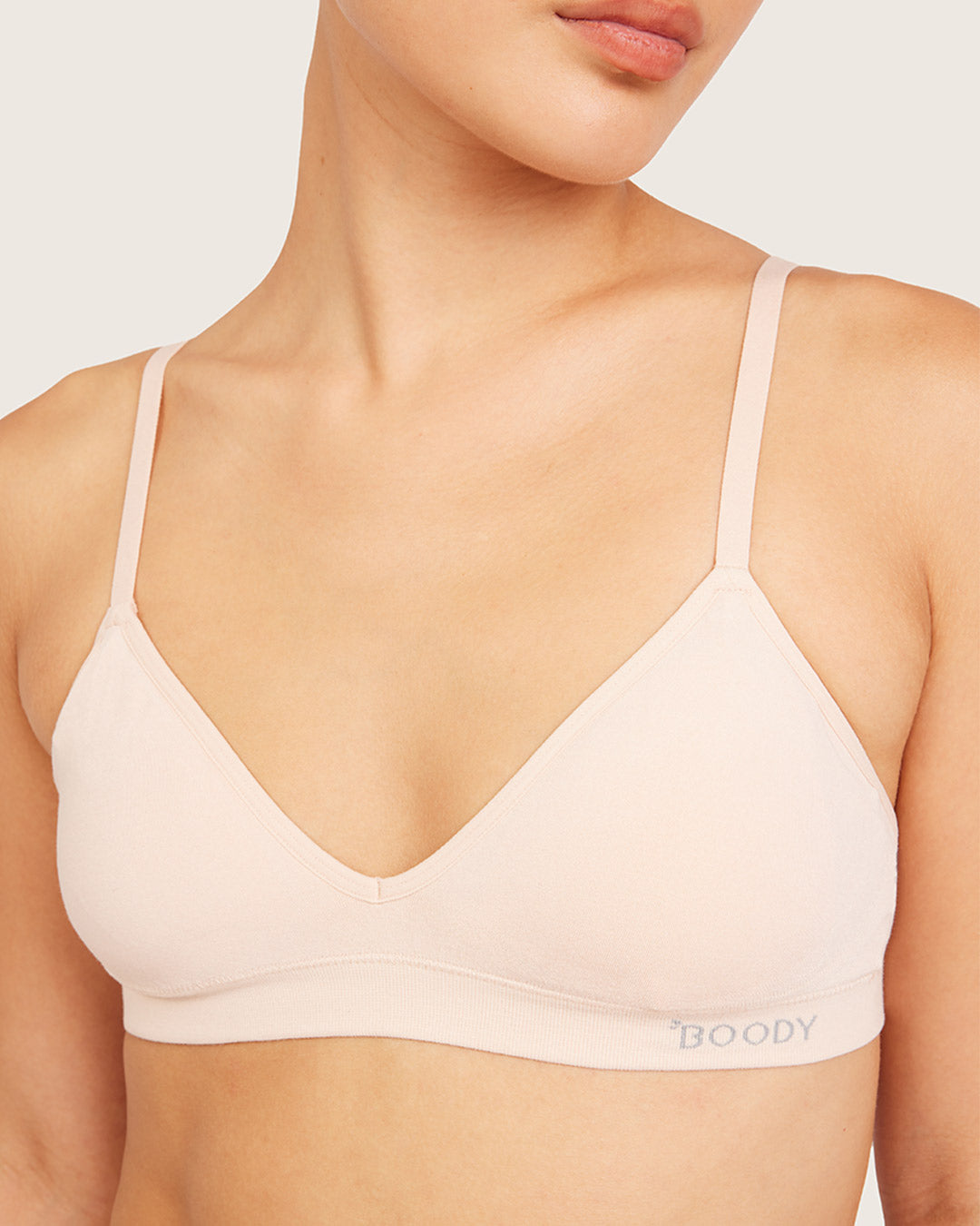 Wireless T-Shirt Bralette - Shell