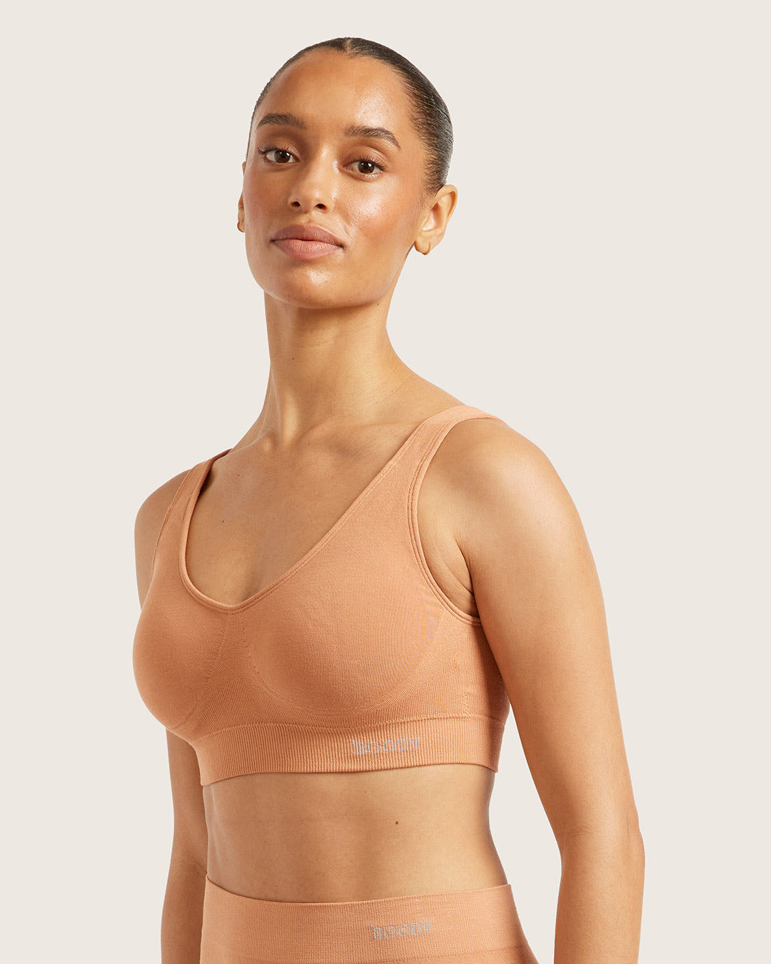 Seamfree Padded Crop Bra - Dune