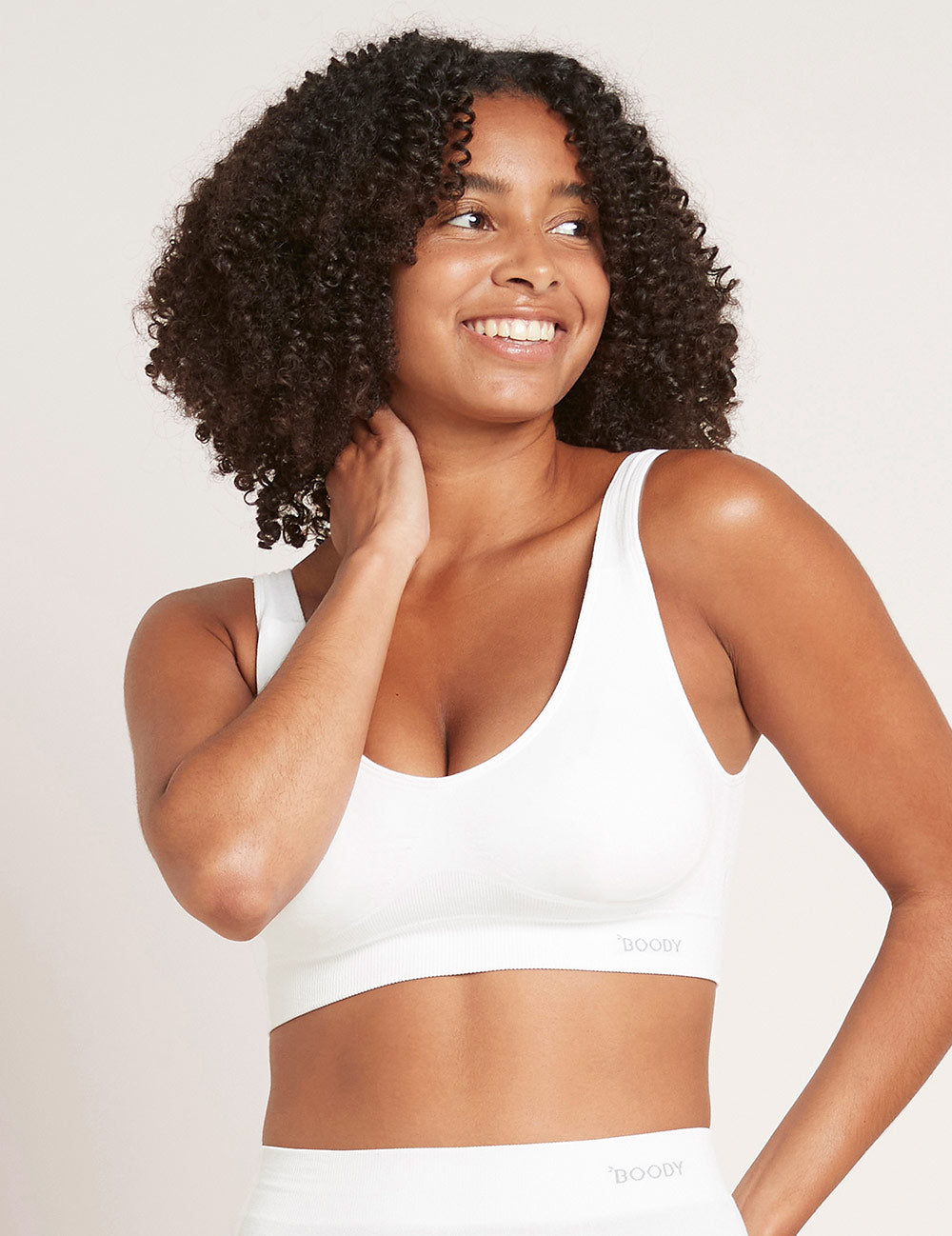 Bamboo crop top bra on sale