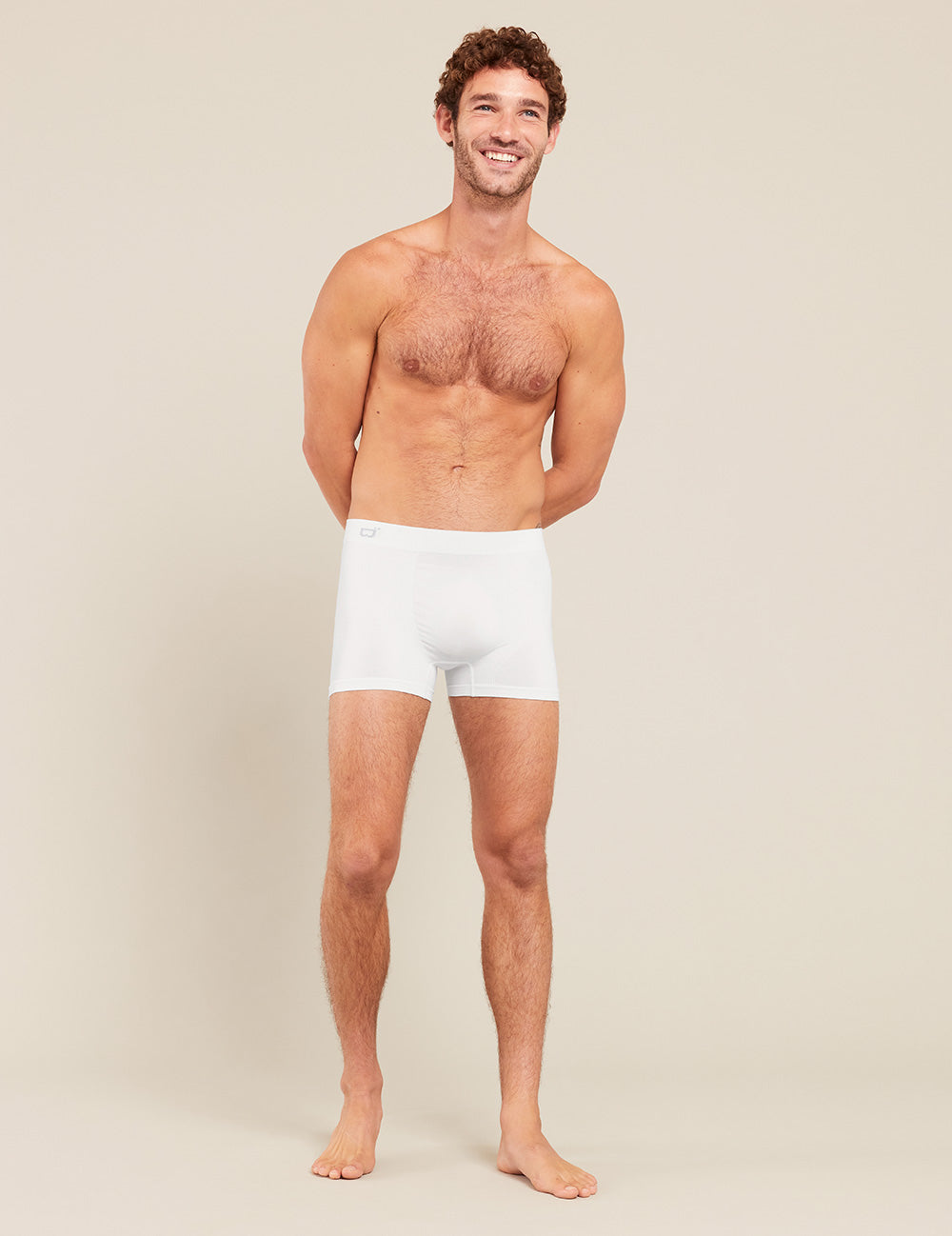 Model wearing  mens-original-boxers-white