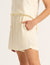 Vegan Silk Sleep Short - Pearl