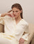 Vegan Silk Long Sleeve Shirt - Pearl