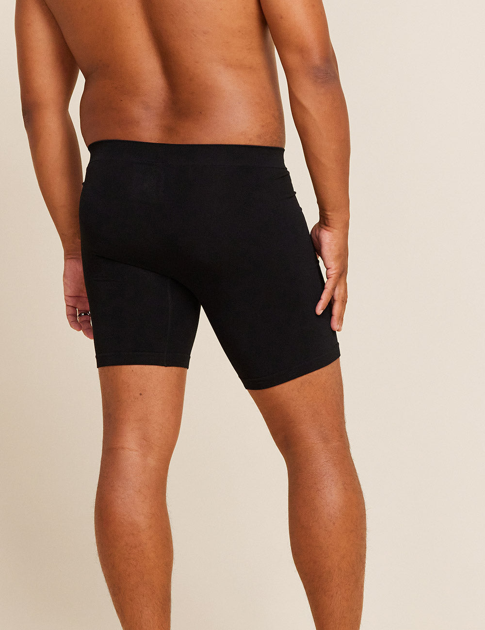 HKEJIAOI Long Leg Boxer Briefs for Men Men's Underwear Cotton Large Size  Men's Boxer Underpants Extra Long Sport Solid Color 