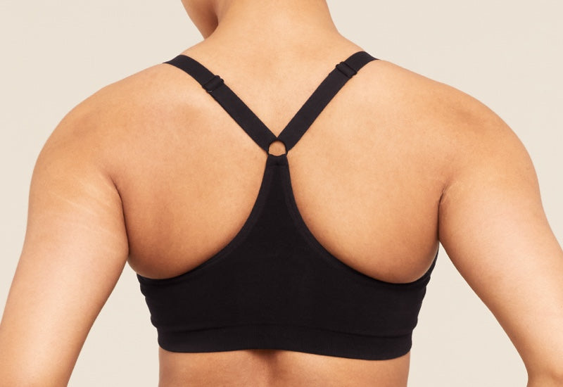 Boody Women's Racerback Sports Bra - Pullover Racerback Bra with Removable  Padding, Seamless Bras for Women - Wireless Bra for Medium Support, Bamboo  Viscose for All-Day Comfort - Black, Medium, : 