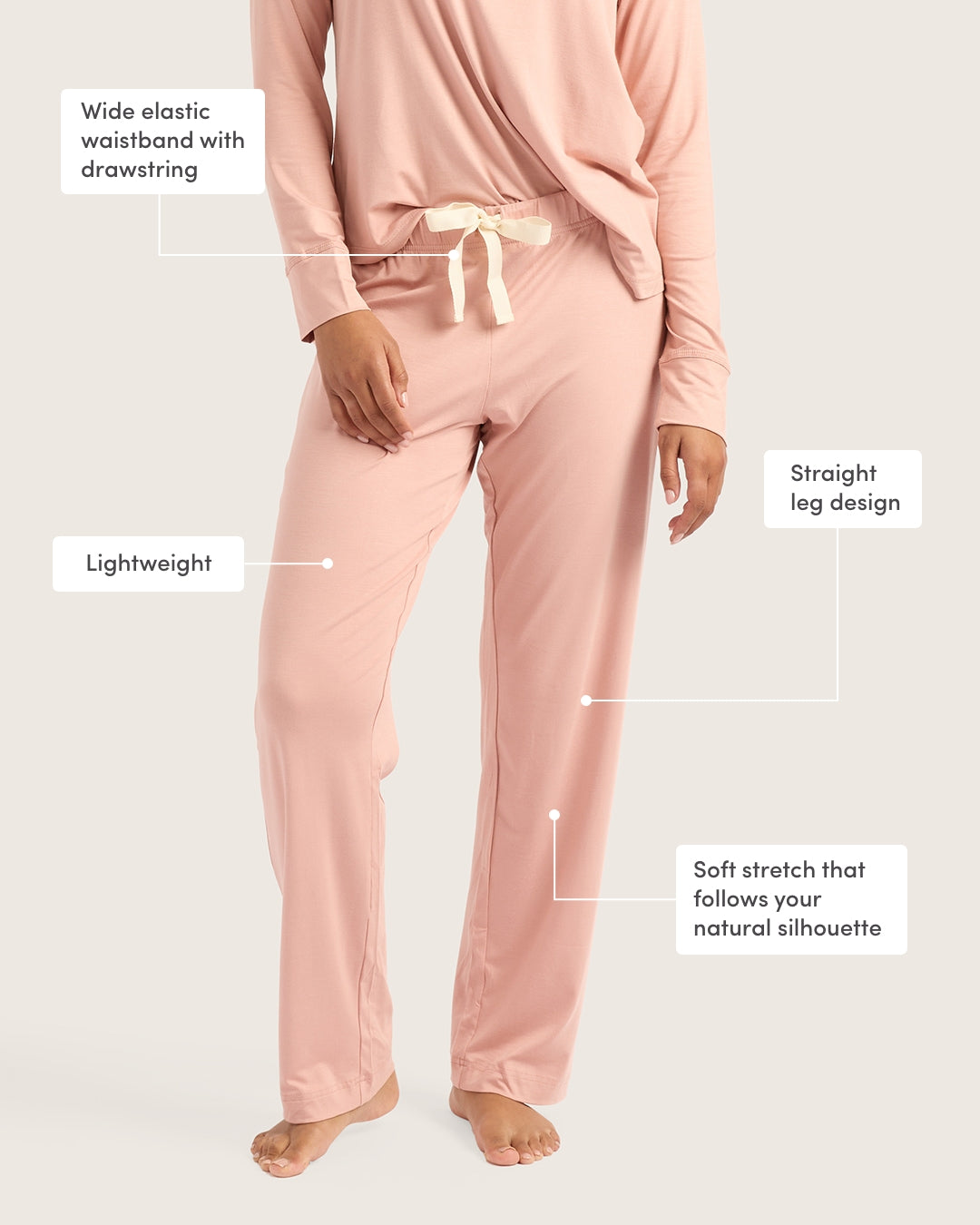 Cozy Sleep Set - Dusty Pink