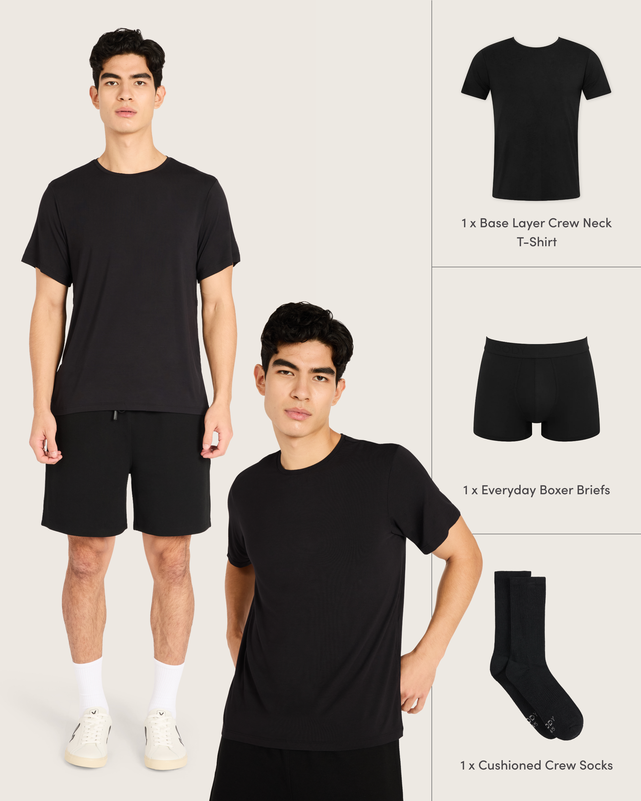 Men's Bamboo Everyday Essentials - Black