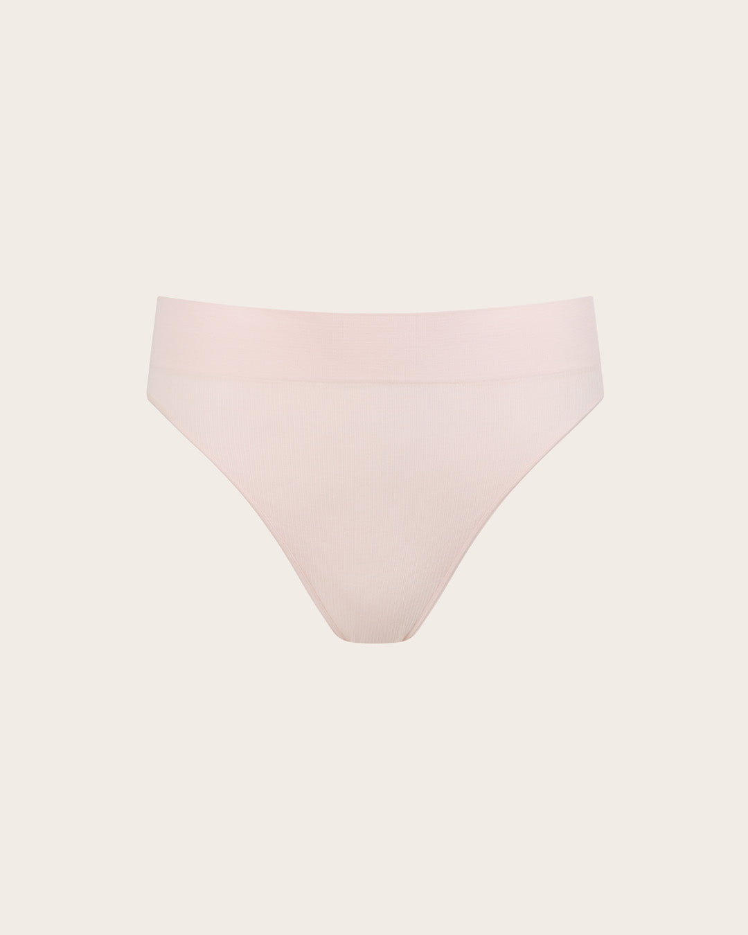 LYOLYTE Ribbed High Leg Briefs - Powder Pink