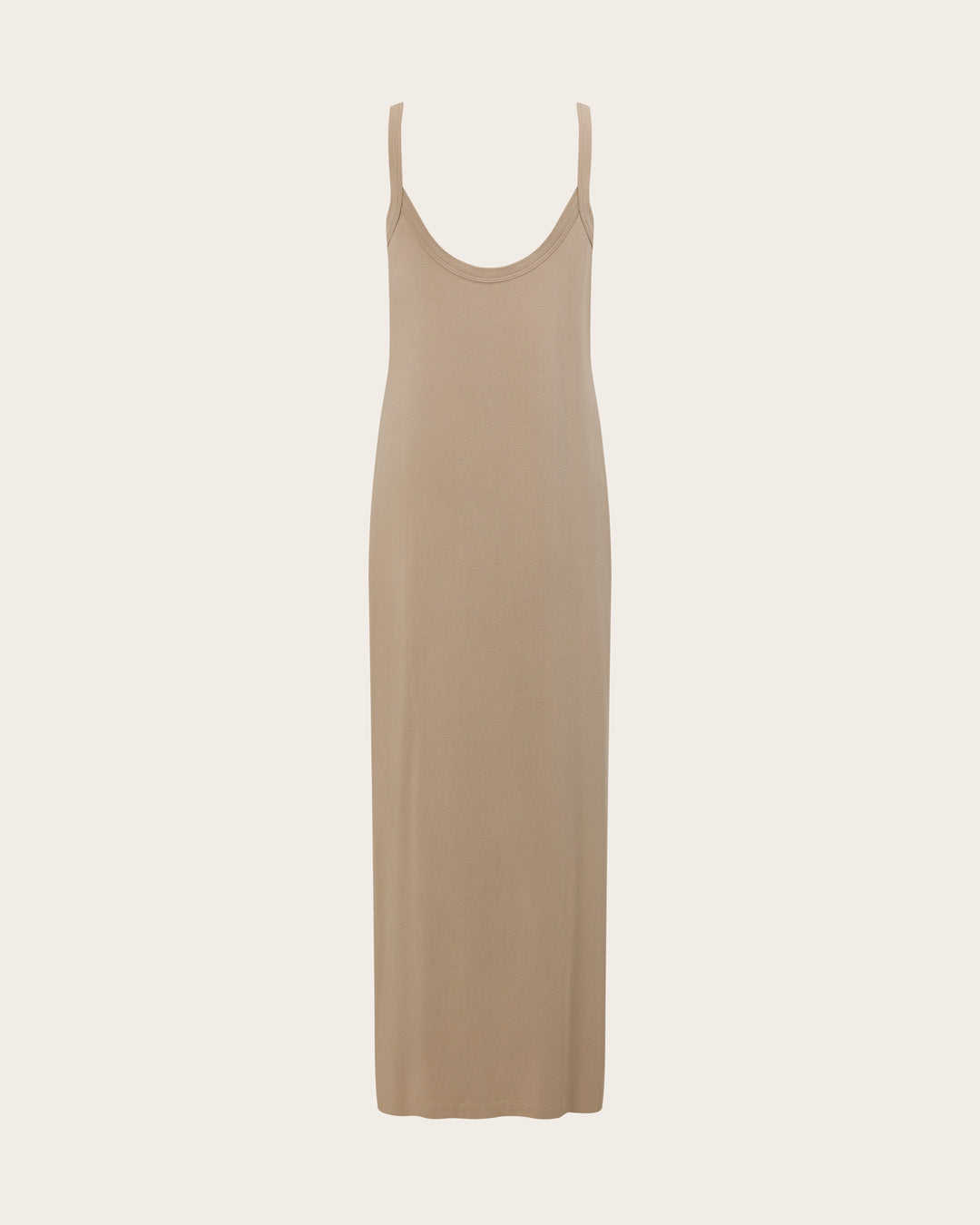 V-Neck Slip Dress - Stone