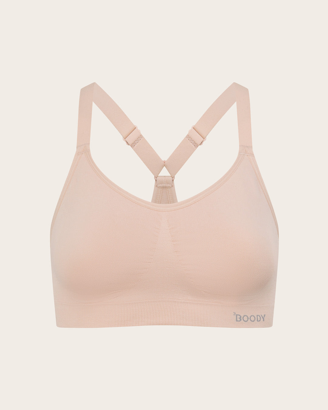 Full Bust Wireless Racerback Bra - Shell