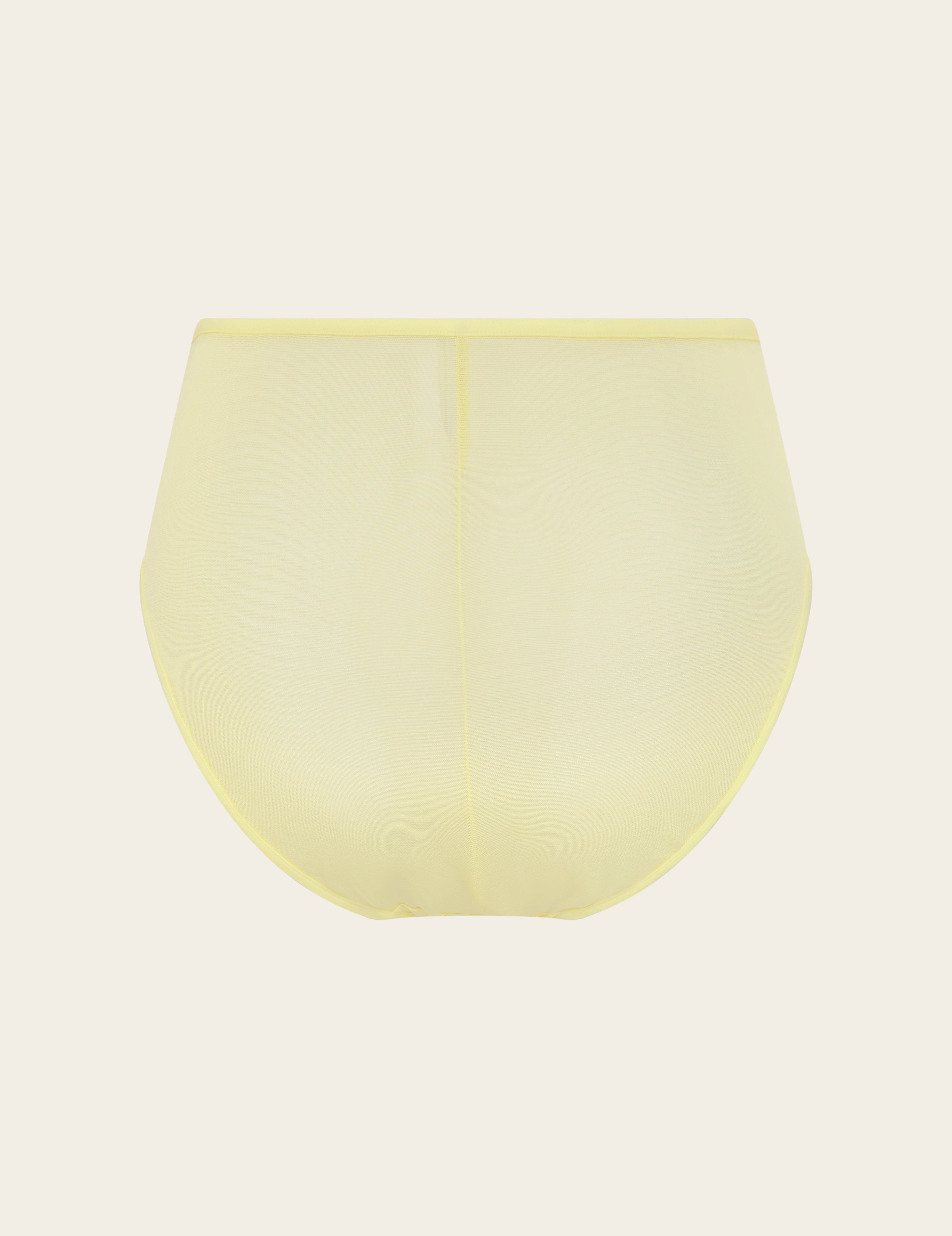 FreeMesh High-Cut Full Briefs - Lemon