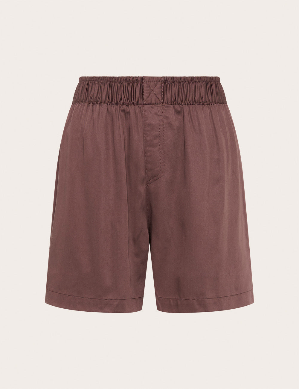 Vegan Silk Shorts - Garnet